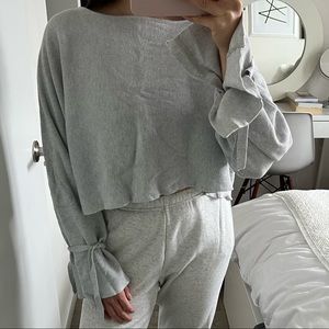 Zara ribbed boatneck sweater